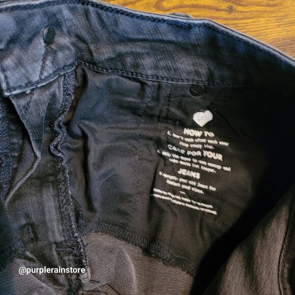 Madewell Jeans 26 Curvy Skinny High Rise Tummy Control Black Sea Wash H6389 NWT - Picture 6 of 15